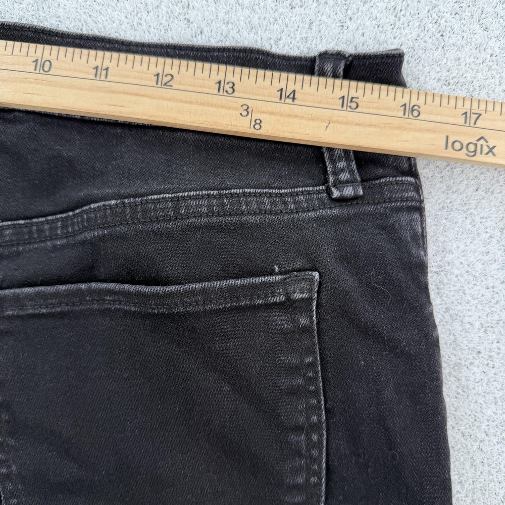 Abercrombie & Fitch Jeans Womens 14 Black The Flare Ultra High Rise Stretch NWT - Picture 8 of 9